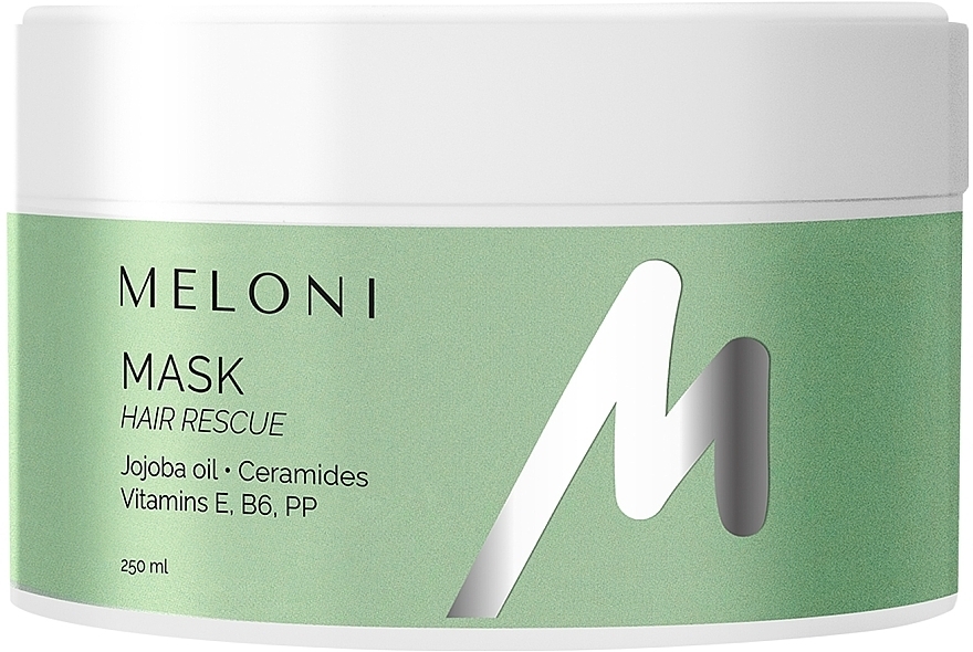 Интенсивная маска с маслом жожоба и витаминами Е, В6, РР - Meloni Hair Rescue Mask — фото N1