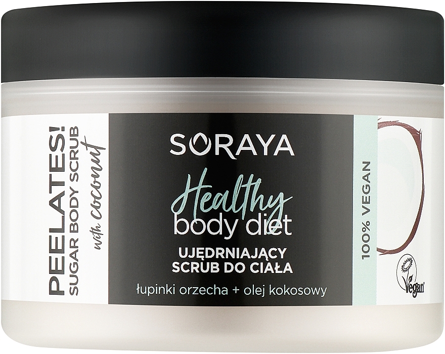 Укрепляющий скраб для тела с ореховыми скорлупами и кокосовым маслом - Soraya Healthy Body Diet
