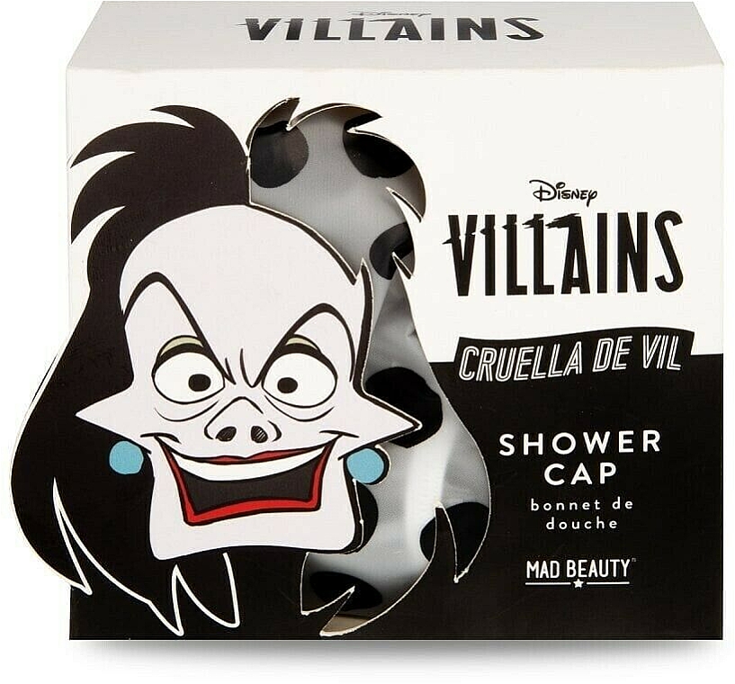 Шапочка для душа "Круэлла" - Mad Beauty Disney Cruella Shower Cap — фото N1