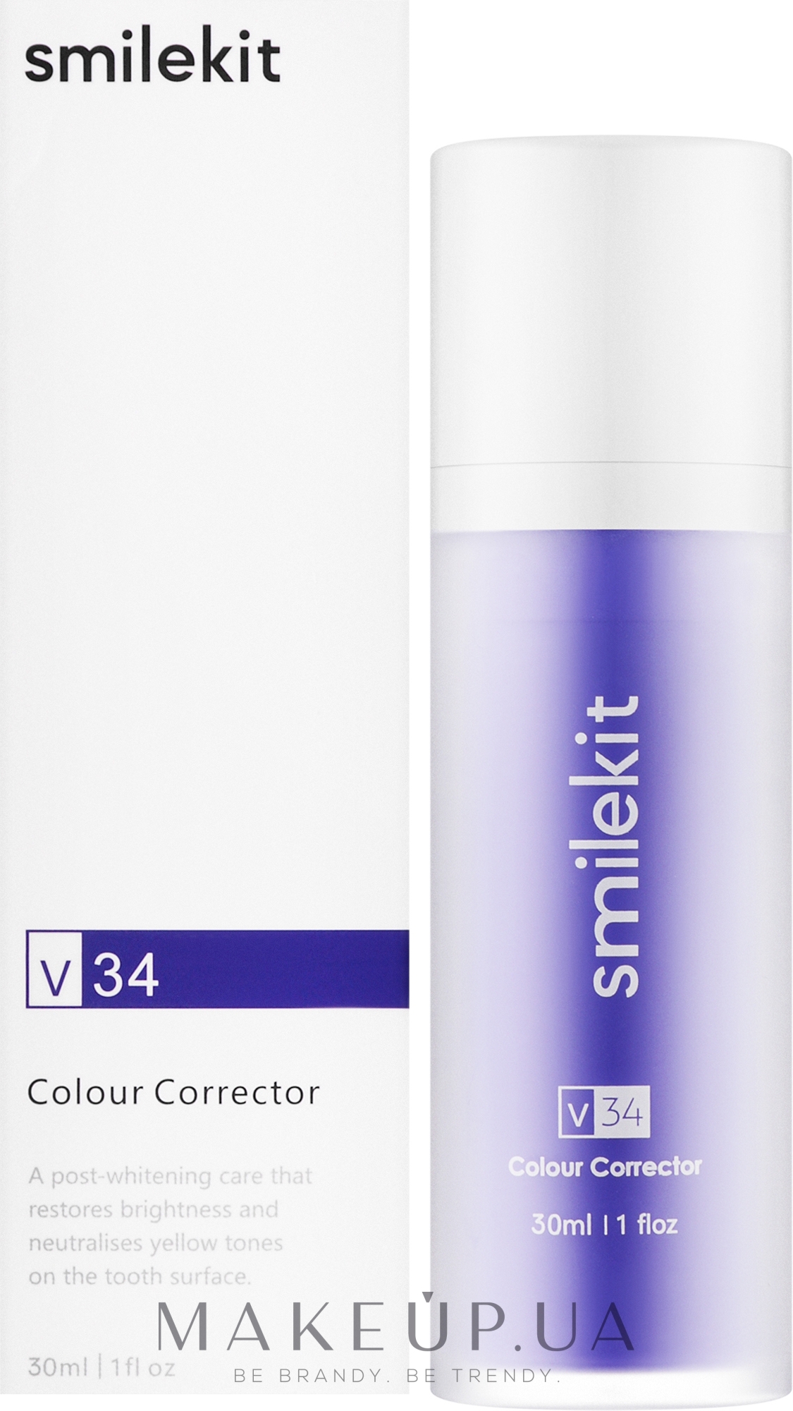 Відбілювальна зубна паста - Smilekit V34 Colour Corrector — фото 30ml