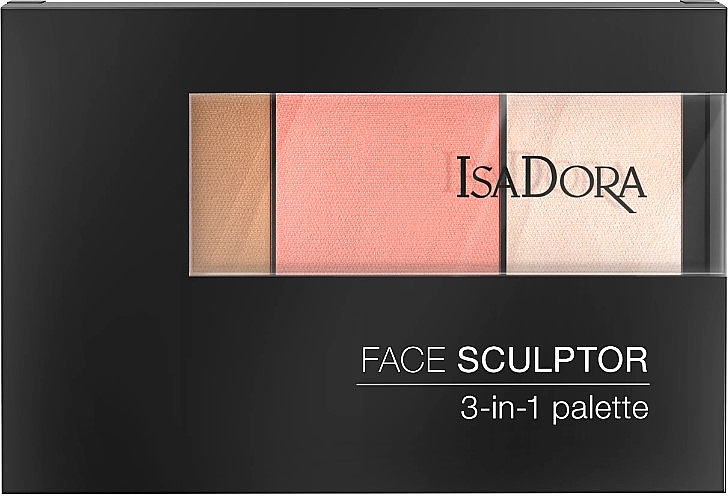 Палетка для скульптурування обличчя - Isadora Face Sculptor 3-in-1 Palette — фото N2