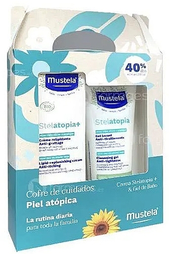 Набор - Mustela Stelatopia Pack (cr/150 ml + sh/gel/200 ml) — фото N1