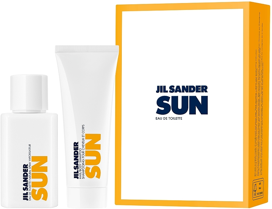 Jil Sander Sun - Набор (edt/75ml + sh/gel/75ml) — фото N1