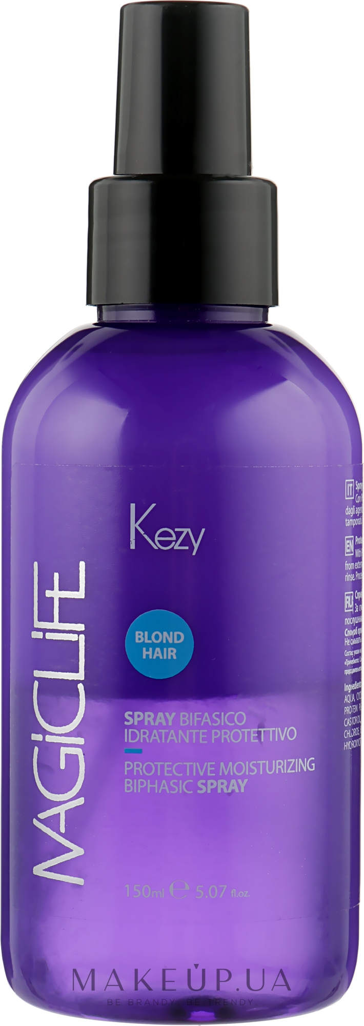 Спрей двухфазный для увлажнения волос - Kezy Magic Life Spray Bifasico Idratante  — фото 150ml