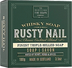 Мило в картонному пакованні - Scottish Fine Soaps Rusty Nail Whisky Soap In a Carton — фото N1