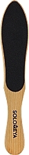 Профессиональная деревянная педикюрная пилка в форме стопы 80/150 - Solomeya Professional Wooden Foot File 80/150 — фото N1