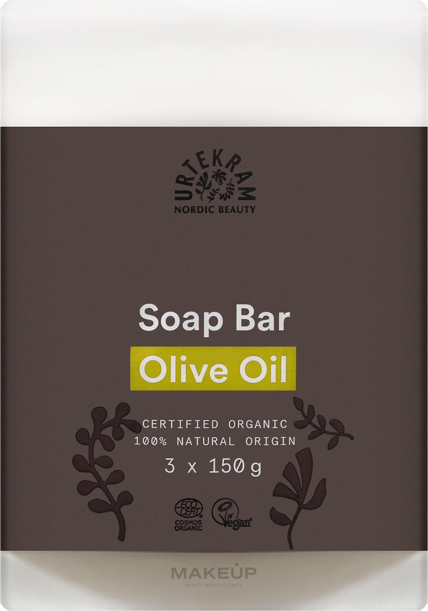Мило для рук - Urtekram Olive Oil Soap Bar — фото 3x150g