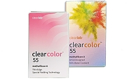 Духи, Парфюмерия, косметика Цветные контактные линзы, оливковый, 2 шт - Clearlab Clearcolor 55