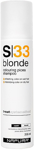 Відтінковий шампунь для світлого волосся - Napura Blonde S33 — фото N1