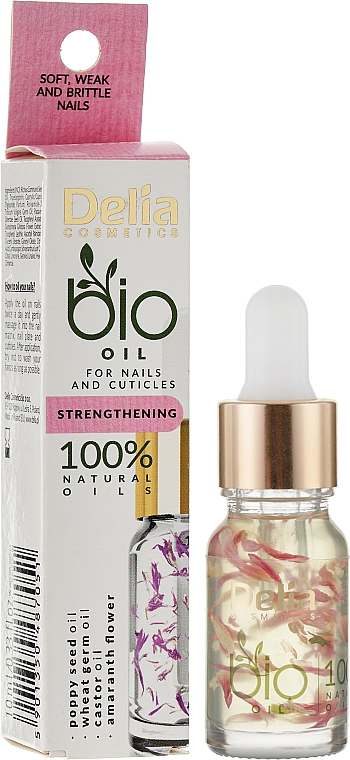 Зміцнювальна олія для нігтів і кутикули - Delia Cosmetics Bio Nail Oil — фото N2