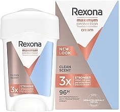 Крем-антиперспирант "Максимальная защита" - Rexona Women Maximum Protection Clean Scent Fresh Stick Anti-transpirant — фото N1