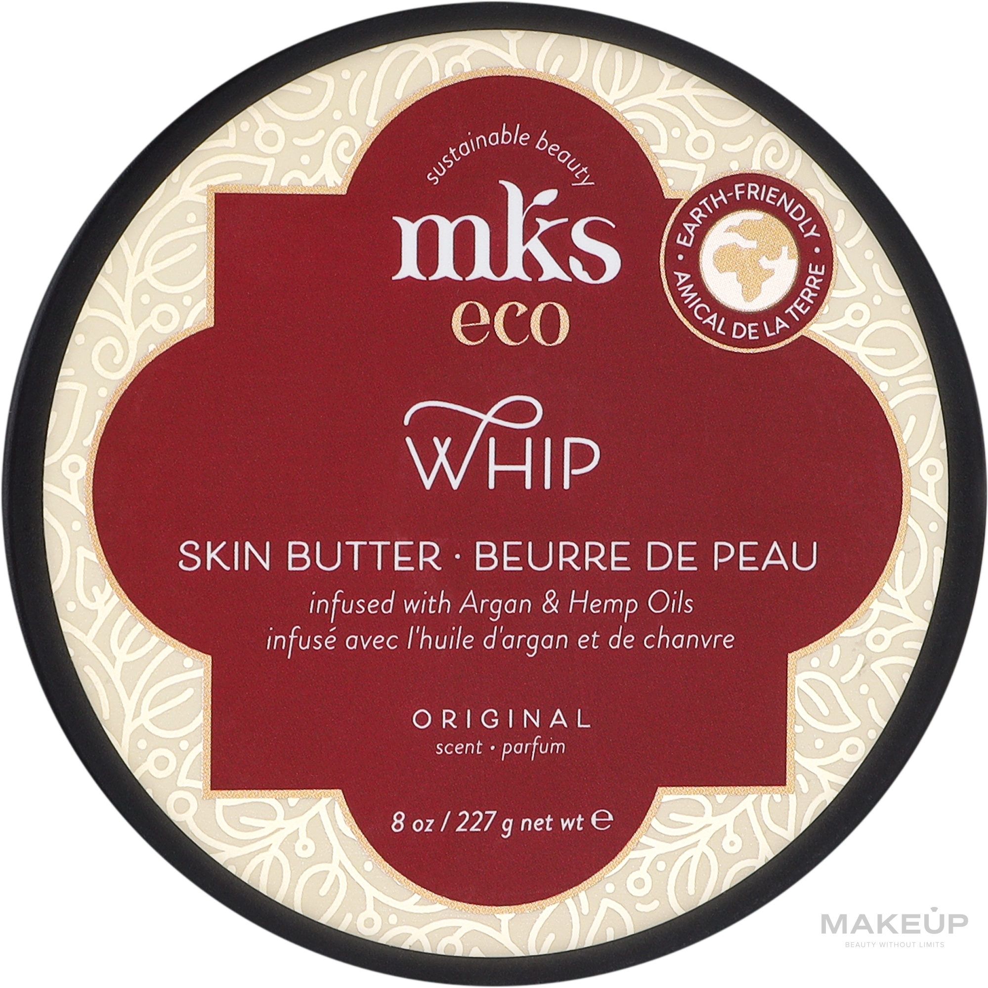 Баттер для тела с аргановым маслом и маслом конопли - MKS Eco Whip Skin Butter Original Scent — фото 227ml