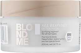 Духи, Парфюмерия, косметика УЦЕНКА Маска-детокс для волос - Schwarzkopf Professional Blondme All Blondes Detox Mask *