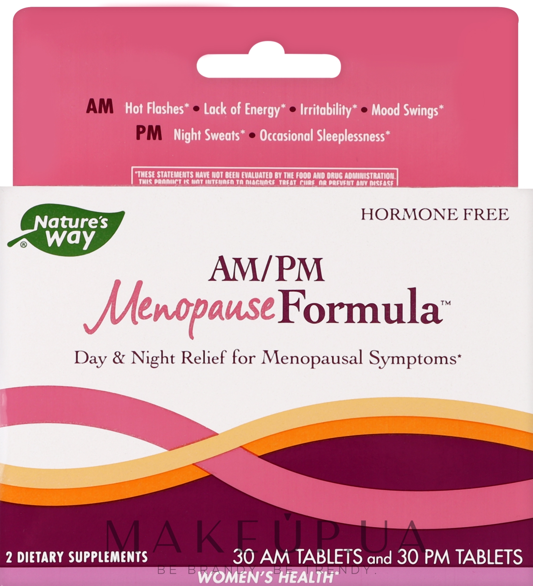Пищевая добавка для поддержки женского здоровья вовремя менопаузы - Nature’s Way AM/PM Menopause Formula — фото 60шт