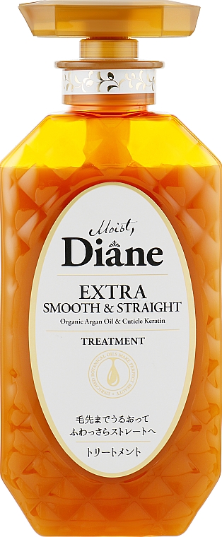 Бальзам-маска кератинова для волосся "Гладкість" - Moist Diane Perfect Beauty Extra Smooth & Straight — фото N1