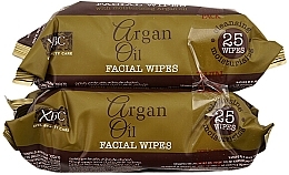 Очищающие салфетки для лица с аргановым маслом - Xpel Marketing Ltd Facial Wipes With Moisturizing Argan Oil  — фото N2