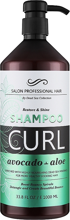 Шампунь для волос "Авокадо и алоэ" - Dead Sea Collection Avocado & Aloe Curl Shampoo — фото N1
