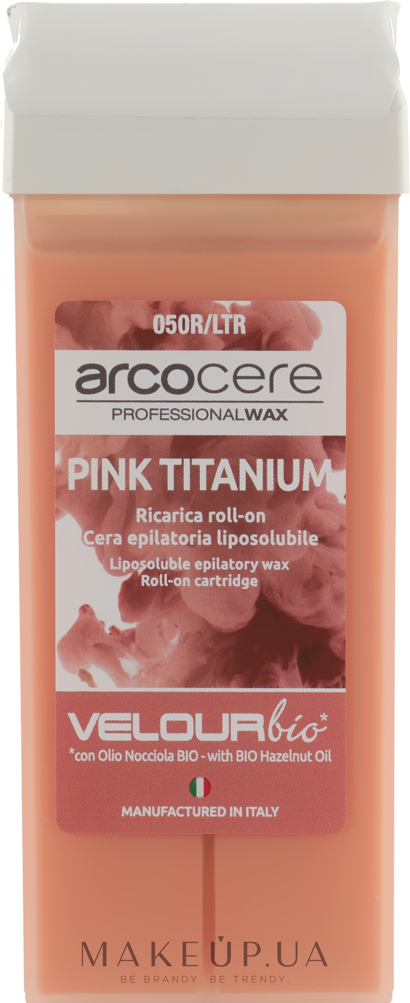 Воск для депиляции - Arcocere Azulene Wax Pink Titanium — фото 100ml
