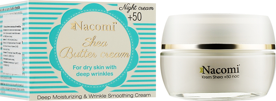 Ночной крем для лица - Nacomi Shea Cream 50+ — фото N2