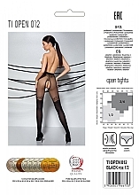 Колготки еротичні з вирізом Tiopen 012, 20/40 Den, black - Passion — фото N2