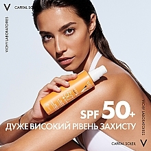 Сонцезахисний водостійкий спрей-флюїд для тіла, SPF50+ - Vichy Capital Soleil Solar Derm Science SPF50+ Invisible Fluid Spray — фото N8