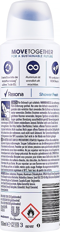 Дезодорант-спрей "Свежесть душа" - Rexona Shower Fresh — фото N2