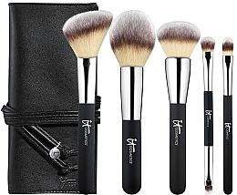 Духи, Парфюмерия, косметика Набор кистей для макияжа - It Cosmetics Heavenly Luxe Must-Haves! Brush Set & Case (brush/5pc + folder)