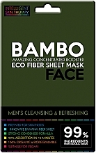 Освіжаюча маска з морською сіллю і екстрактом бамбука - Face Beauty Cleansing & Refreshing Compress Mask For Man — фото N1