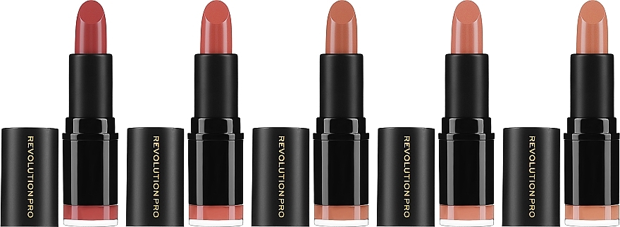 Набор из 5 помад для губ - Revolution Pro 5 Lipstick Collection Matte Nude — фото N2