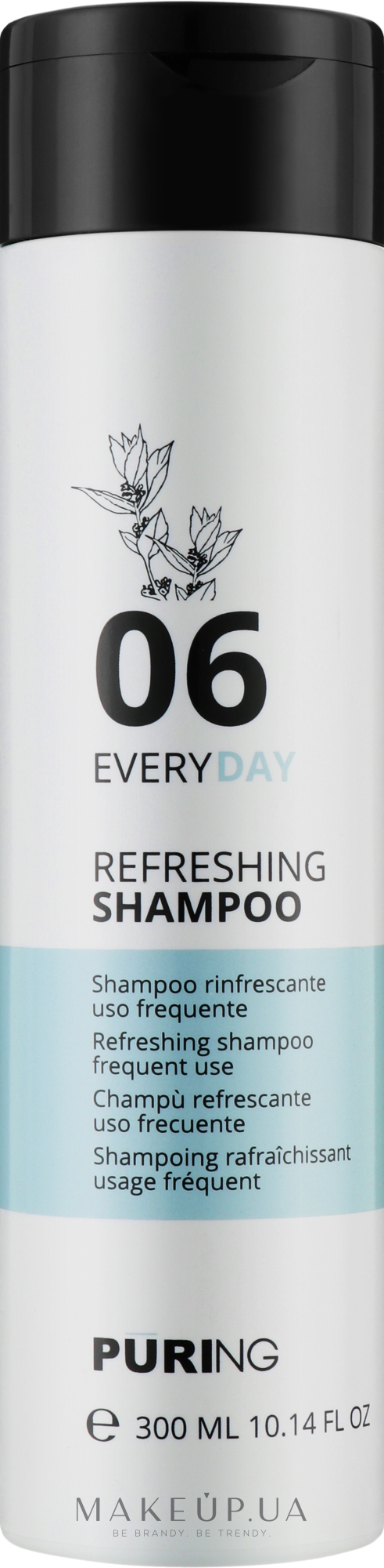 Освежающий шампунь для всех типов волос - Puring Everyday Refreshing Shampoo — фото 300ml