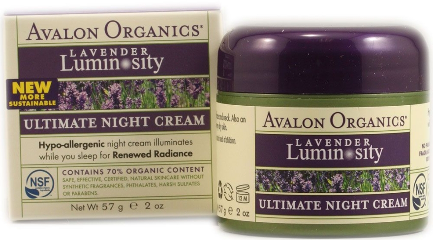 Крем глибокого зволоження - Avalon Organics Lavender Luminosity Ultimate Night Cream