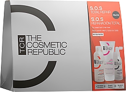 Парфумерія, косметика Набір для волосся - The Cosmetic Republic Pack S.O.S Total Repair (mask/200ml + shm/200ml + h/ser/125ml)