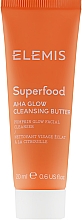 Парфумерія, косметика Олійний очищувач для сяйва шкіри - Elemis Superfood AHA Glow Cleansing Butter (міні)