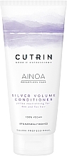 Срібний кондиціонер для об'єму волосся - Cutrin Ainoa Silver Volume Conditioner — фото N1