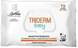 Парфумерія, косметика Вологі дитячі серветки, 72 шт. - BioNike Triderm Baby Cleansing Wipes