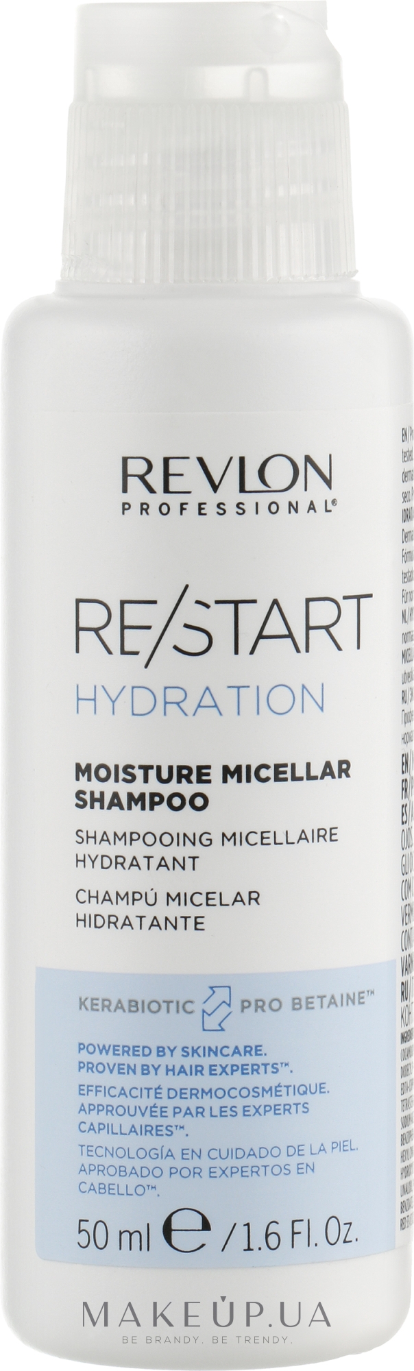 Шампунь для увлажнения волос - Revlon Professional Restart Hydration Shampoo — фото 50ml