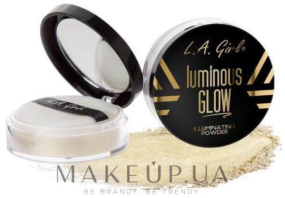 Світловідбивна пудра - L.A. Girl Luminous Glow Illuminating Powder — фото GLP694 - 24K