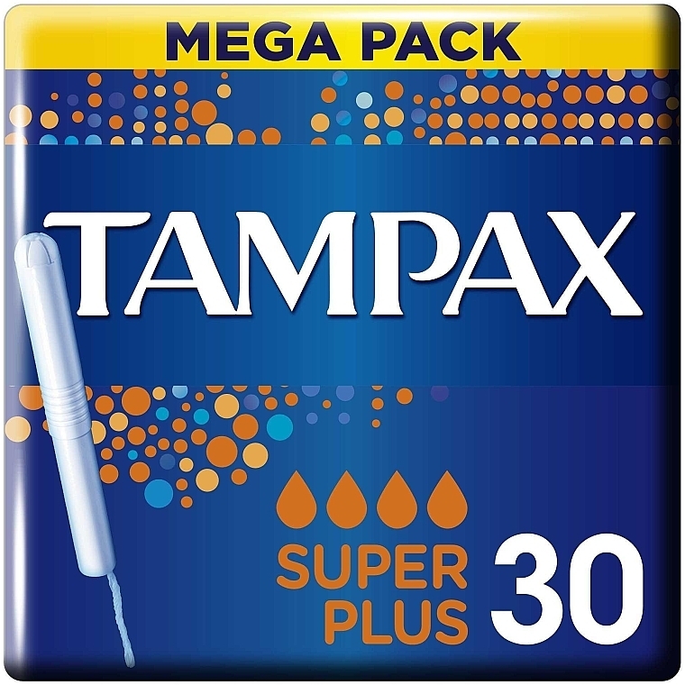 Тампони з аплікатором, 30 шт. - Tampax Blue Super Plus — фото N1