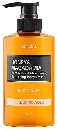 Гель для душу "Дитяча присипка" - Kundal Honey & Macadamia Body Wash Baby Powder — фото N1