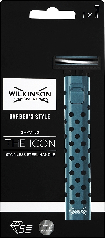 Станок для бритья "The Icon" с ручкой из нержавеющей стали - Wilkinson Sword — фото N2
