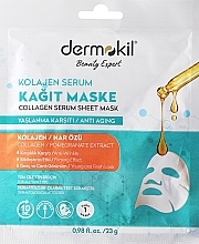Тканевая маска-сыворотка с коллагеном - Dermokil Clay & Collagen Serum Sheet Mask — фото N1