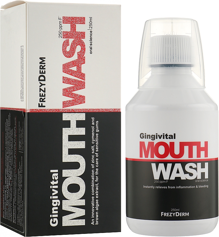 Ополаскиватель для полости рта для здоровых десен "Защита от гингивита" - Frezyderm Gingivital Mouthwash — фото N2