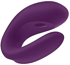 Вібратор для пар, фіолетовий - Satisfyer Double Joy Partner Vibrator Violet — фото N4