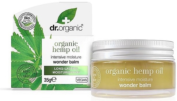 Універсальний бальзам "Конопляна олія" - Dr. Organic Hemp Oil Wonder Balm — фото N1