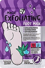 Духи, Парфюмерия, косметика Отшелушивающая маска для ног - W7 Magic Exfoliating Foot Mask