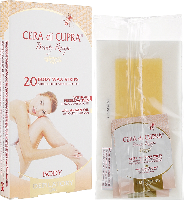 Полоски для депиляции для чувствительной кожи - Cera di Cupra — фото N1