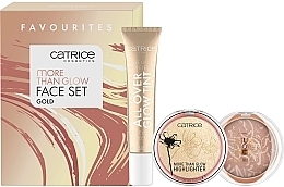 Набор для макияжа лица - Catrice More Than Glow Face Set Gold (highlighter/15ml + highlighter/5.9g + powder/8g) — фото N1