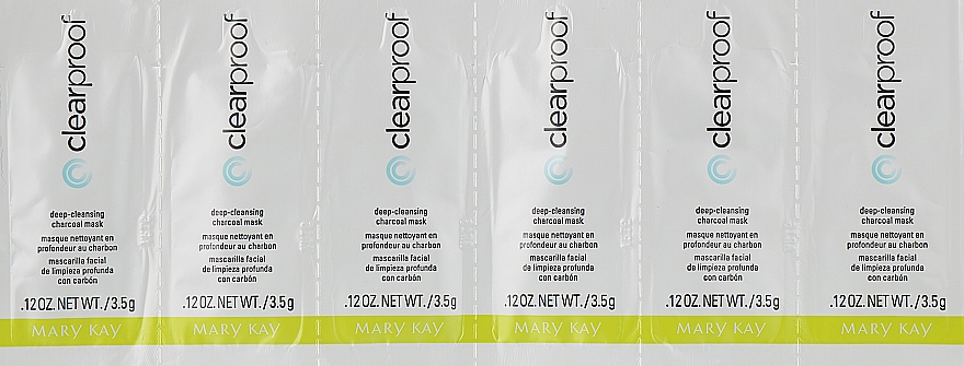 Набор пробников - Mary Kay Clear Proof Deep-Cleansing Charcoal Mask (6x3.5g) — фото N1