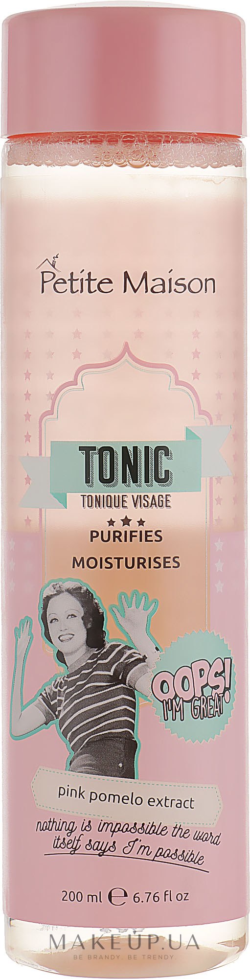 Очищающий тоник для лица с экстрактом розового помело - Petite Maison Tonic Visage — фото 200ml