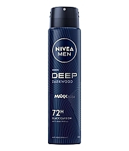 Духи, Парфюмерия, косметика Антиперспирант для мужчин - NIVEA MEN Deep Darkwood 72H Anti-Perspirant